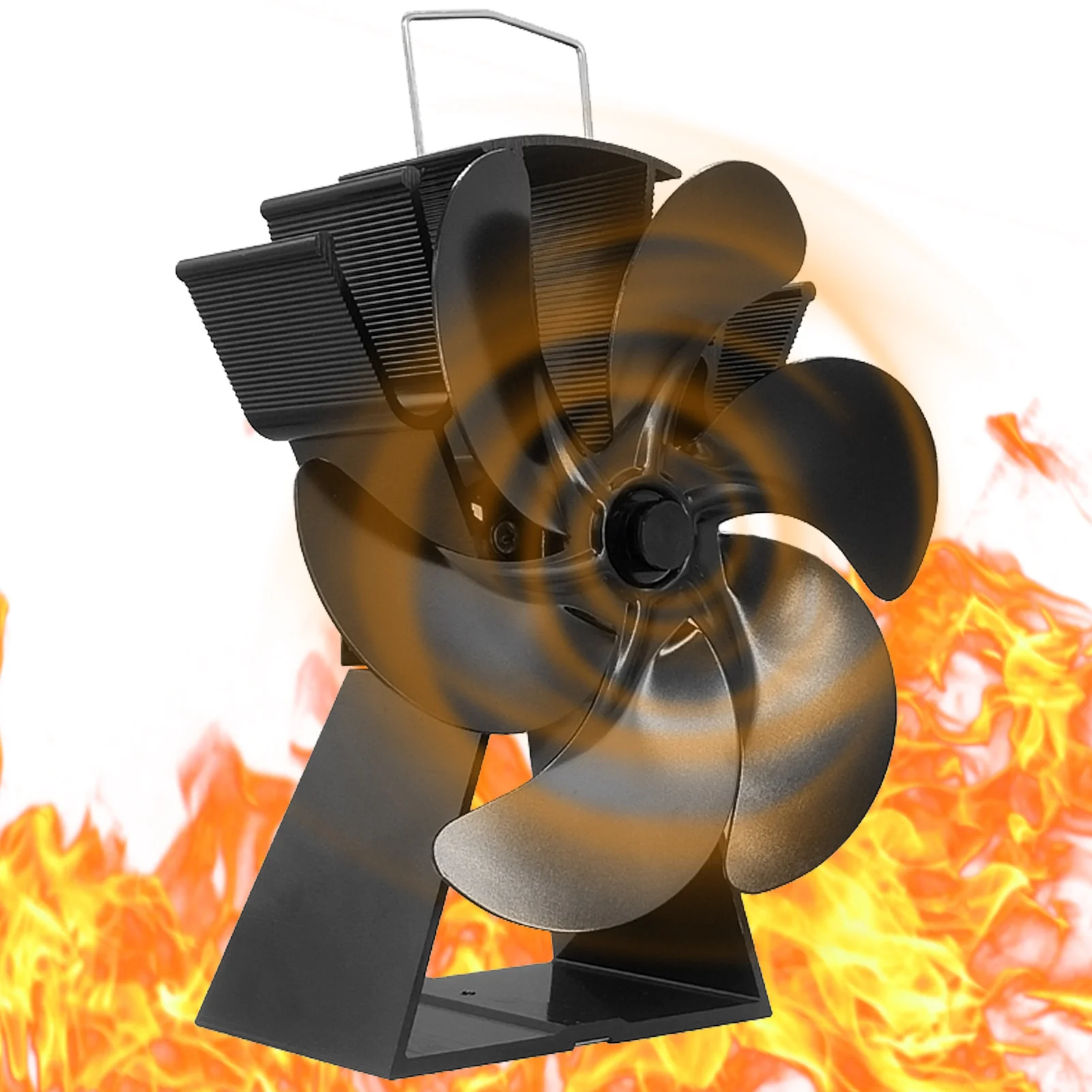 

Heat Powered Stove Fan Thermodynamic Fireplace Fan With 6-Blade Thermodynamic Heat Powered Wood Burning Stove For Wood Log