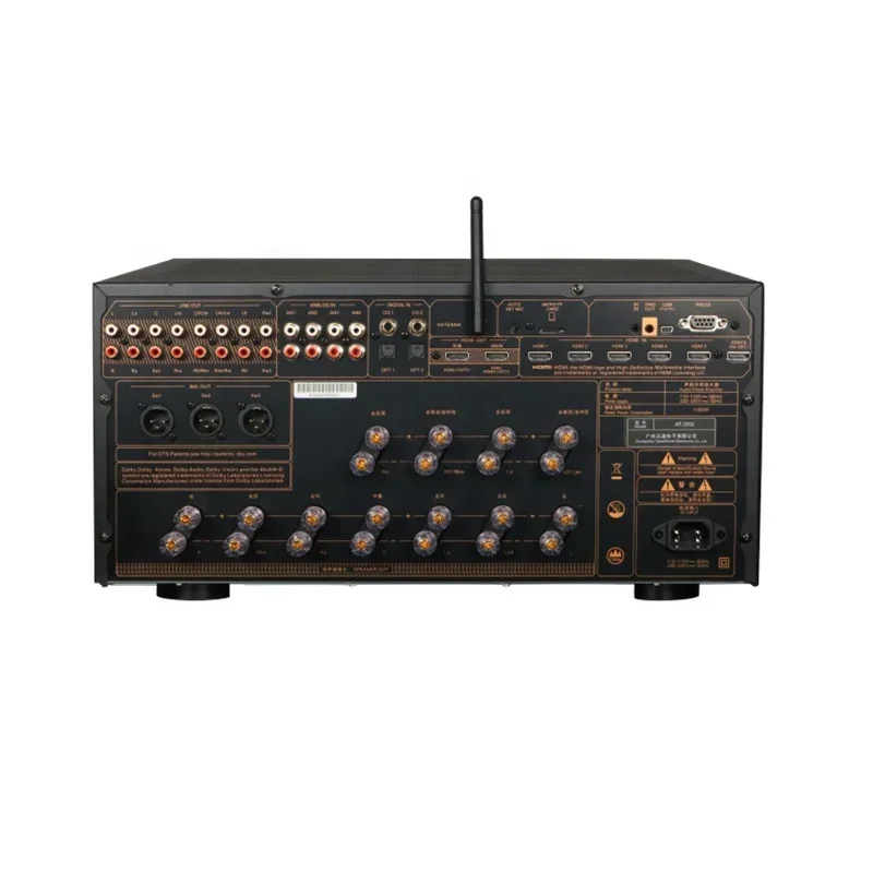 Dolby Atmos Class D 4 Channel Professional Amplifier Hifi Av Receiver 5.1 EARC Home Theater System