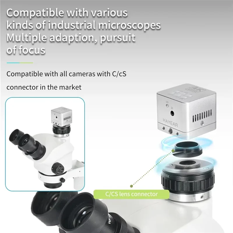 A73E-4K UHD HY-6210S USB Digital Microscope Eyepiece Camera 41MP Industrial Electronic Eyepiece With Remote Control