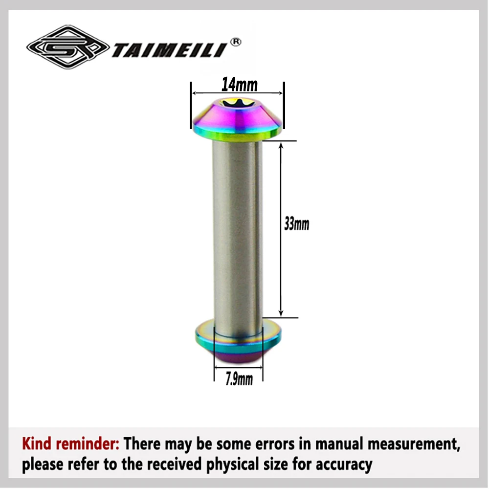 TAIMEILI Titanium alloy rear bumper shock absorber screw shock absorber pivot point folding speed drop soft tail repair part