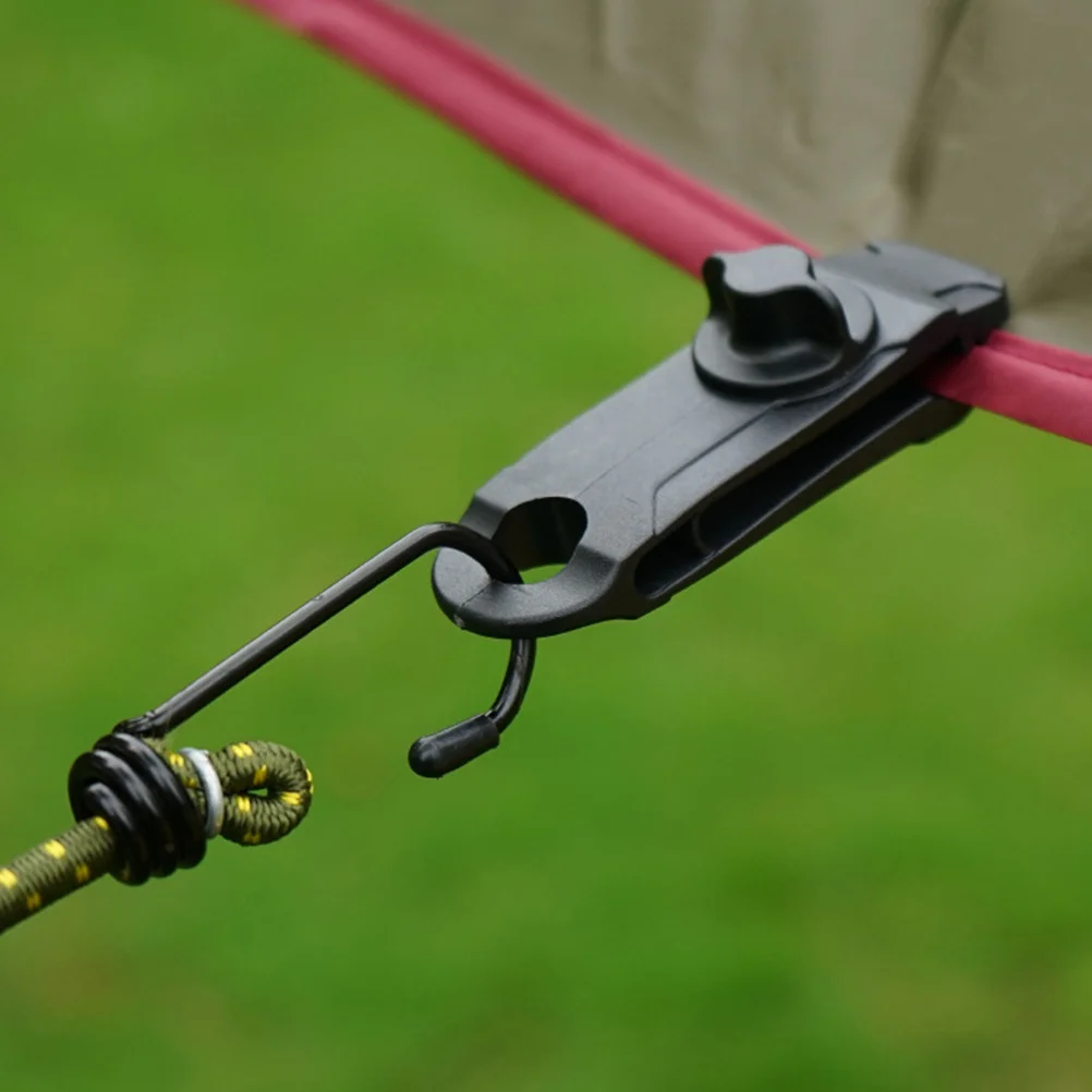 

4pcs Heavy Duty Windproof Tent Clips Strong Grip Ground Anchors For Camping Hiking Outdoor Tarps Rain Shelter Tent