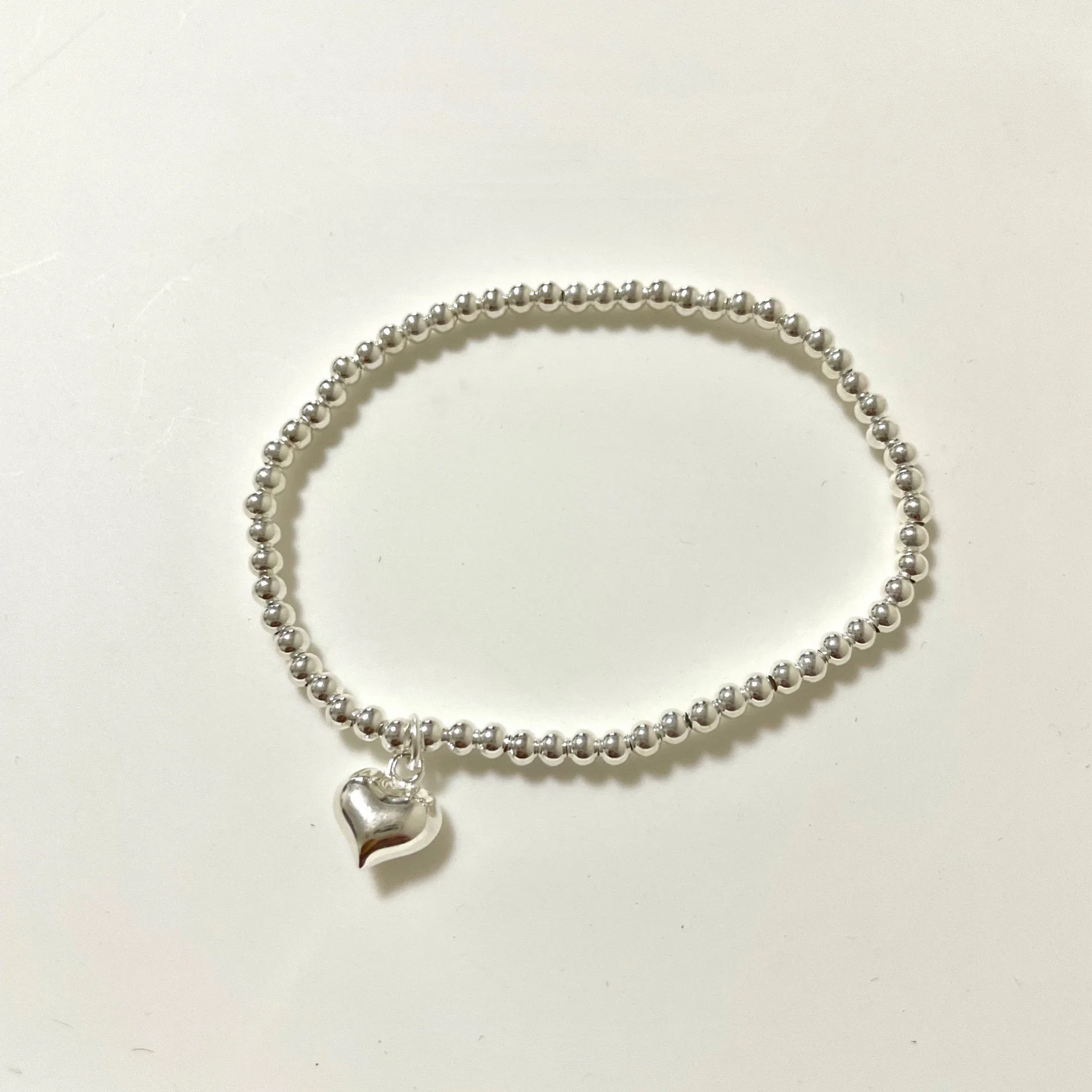 925 Sterling Silver Bracelets for Women Men String Accessories Trend Vintage Simple Geometric Heart Pendant Party Jewelry Gift