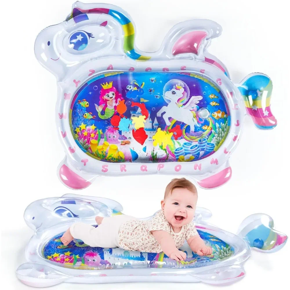 

Водные коврики с единорогом, водяные коврики для детей, надувные водные игровые коврики, развивающие домашние игрушки для младенцев, новорожденных, малышей