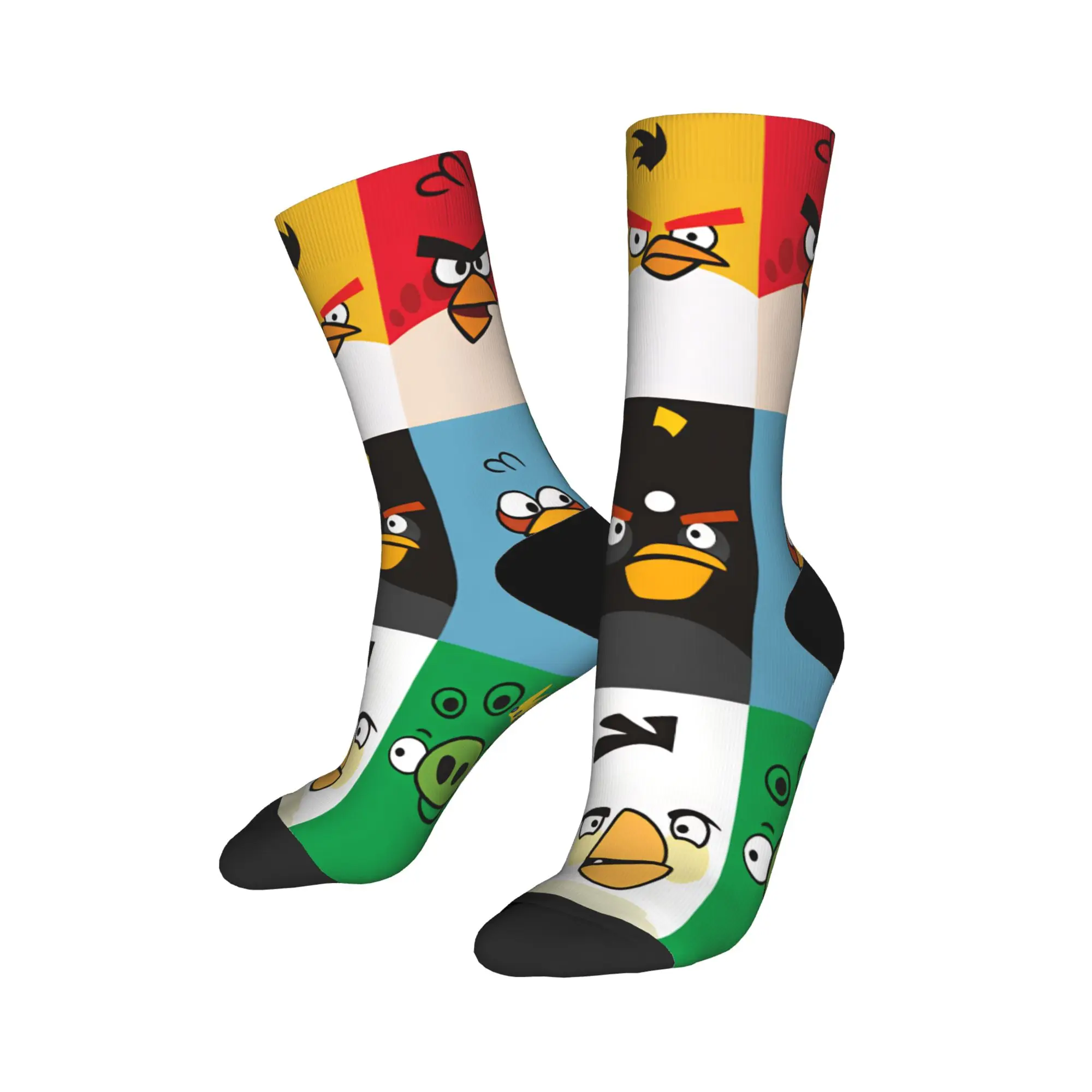 Birds Game Stockings  Custom Casual Socks Winter Anti Sweat Socks Women Men Skateboard Comfortable Socks