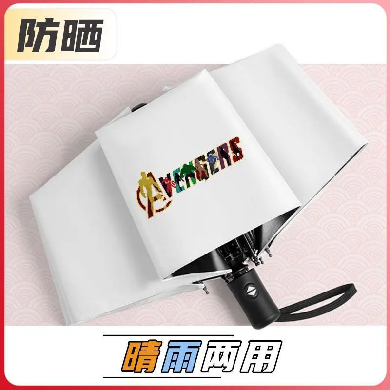 มาร์เวล ไอรอนแมน สไปเดอร์แมน เดดพูล กัปตันอเมริกา ร่มการ์ตูน สร้างสรรค์ หนุ่มหล่อ ร่มพับอัตโนมัติ ของขวัญ