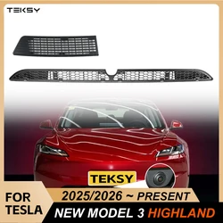 Per Tesla Modello 3 Highland 2024 Paraurti inferiore Anti Insetti Net Antipolvere Interno Griglia di sfiato Copertura A prova di insetti Copertura anteriore
