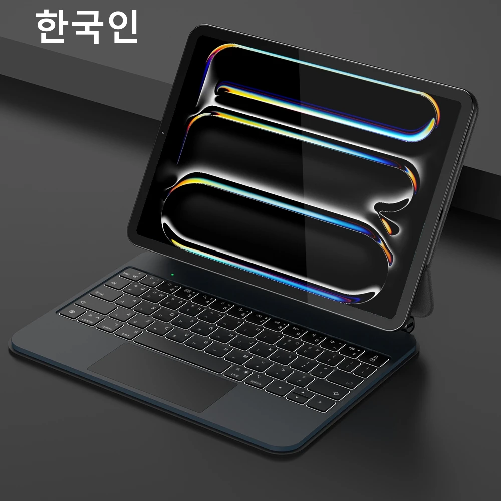 GOOJODOQ Smart Plug&Play Magic Keyboard Case for iPad Pro 11 2024