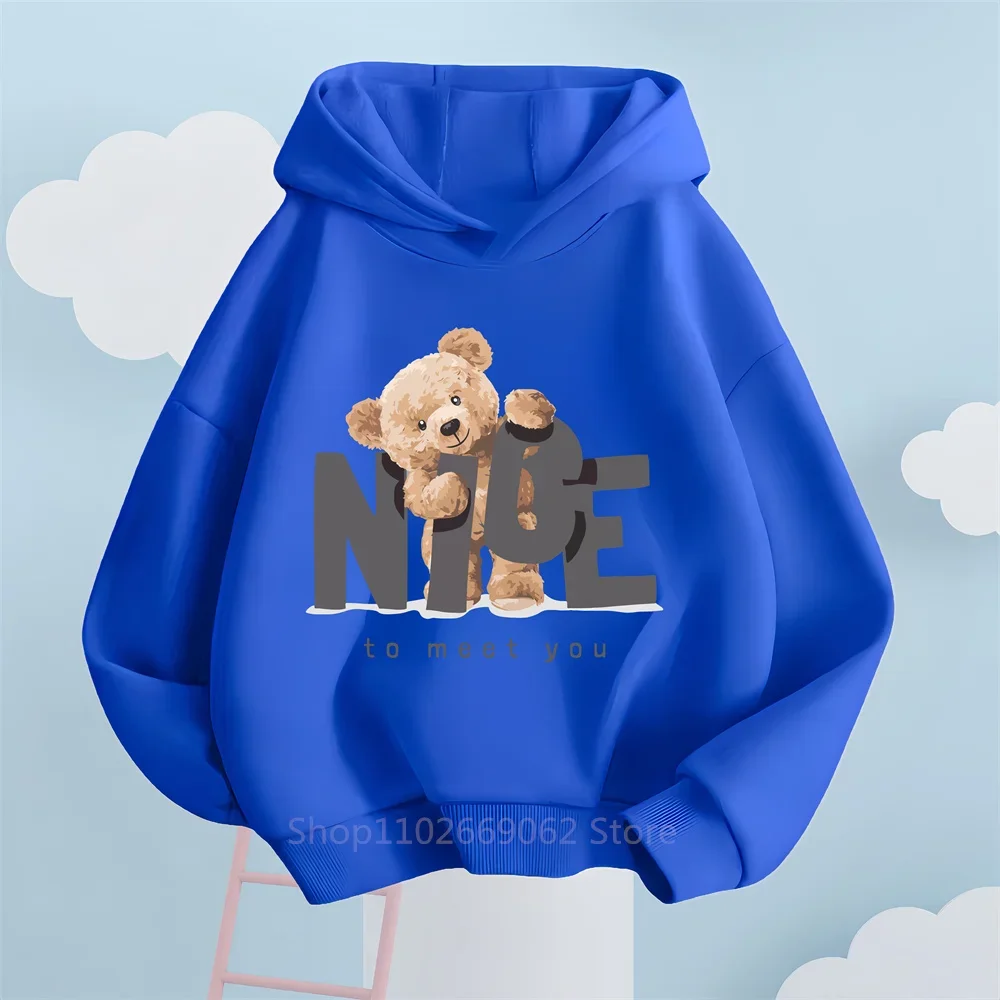 Bear-Licious Hoodie For Kids! Trendy Sweatshirt, 2024 Outdoor Gear For 3-14 Yr Old Boys & Girls