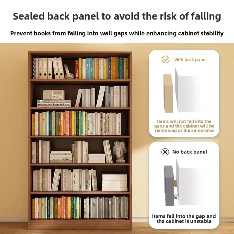 New model Internet Celebrity Solid Wood Bookshelf Floor Shelf Simple Wall Corner Storage Rack Student Bookcase