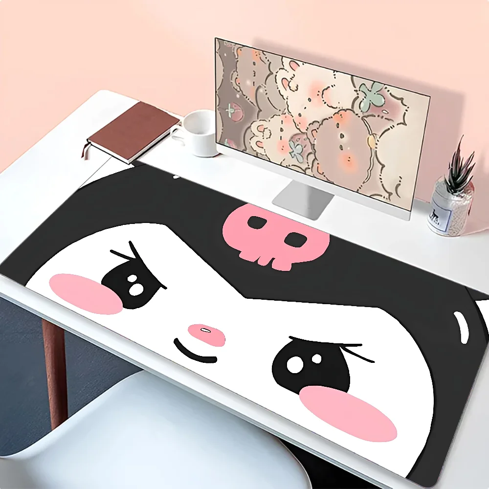 Miniso Sanrio Kawaii Cute Kuromi Mousepad Mouse Mat Desk Mat With Pad Gaming Accessories Prime Gaming XXL