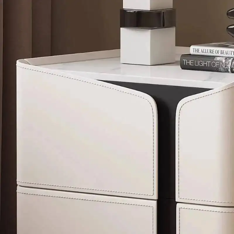 نمط Mesitas طاولة السرير الشمال تصميم أدراج التخزين منضدة فاخرة أنيقة بسيطة دي Noches أثاث غرفة نوم فاخرة #5