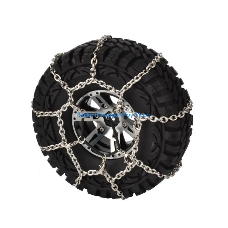 28ec 2pcs 1/10 سلسلة ثلج من الصلب الزاحف لـ 1.9 زاحف إطار 1:10