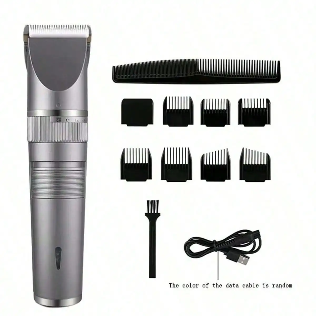 ماكينة تشذيب الشعر الكهربائية اللاسلكية الاحترافية USB للرجال قابلة لإعادة الشحن، ماكينة قص الشعر الاحترافية للرجال