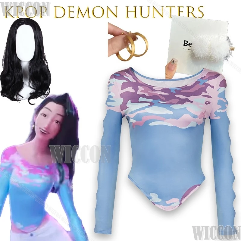 

Kpop Demon Hunter Celine Косплей Костюм Хэллоуин Карнавальная Вечеринка Униформа Опора disfraz mujer Guerreras kpop Comic Con Outfit Cos