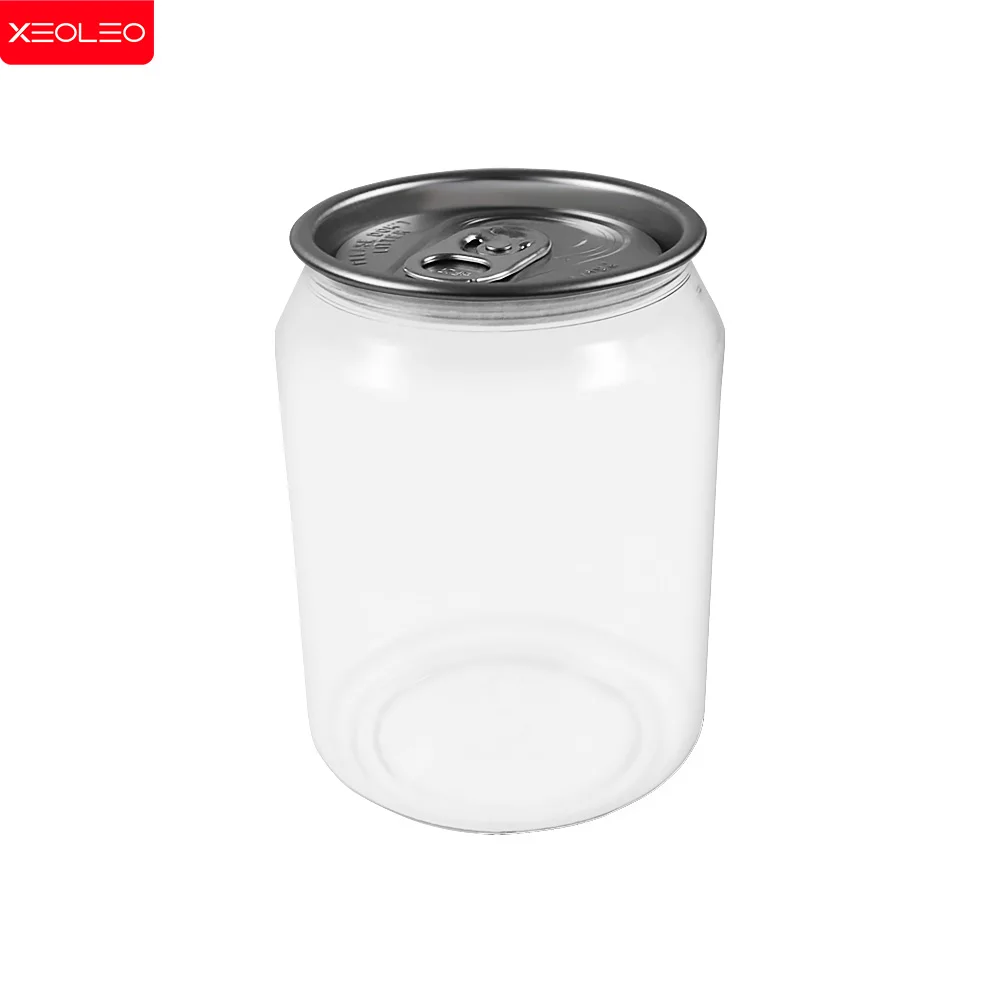 XEOLEO 250ml 200pcs Bottle Drink Bottle With Lids Caps Juice Cup Milk Tea Juice Cold PET Bottle for Coffee/Bubble tea/Milk tea