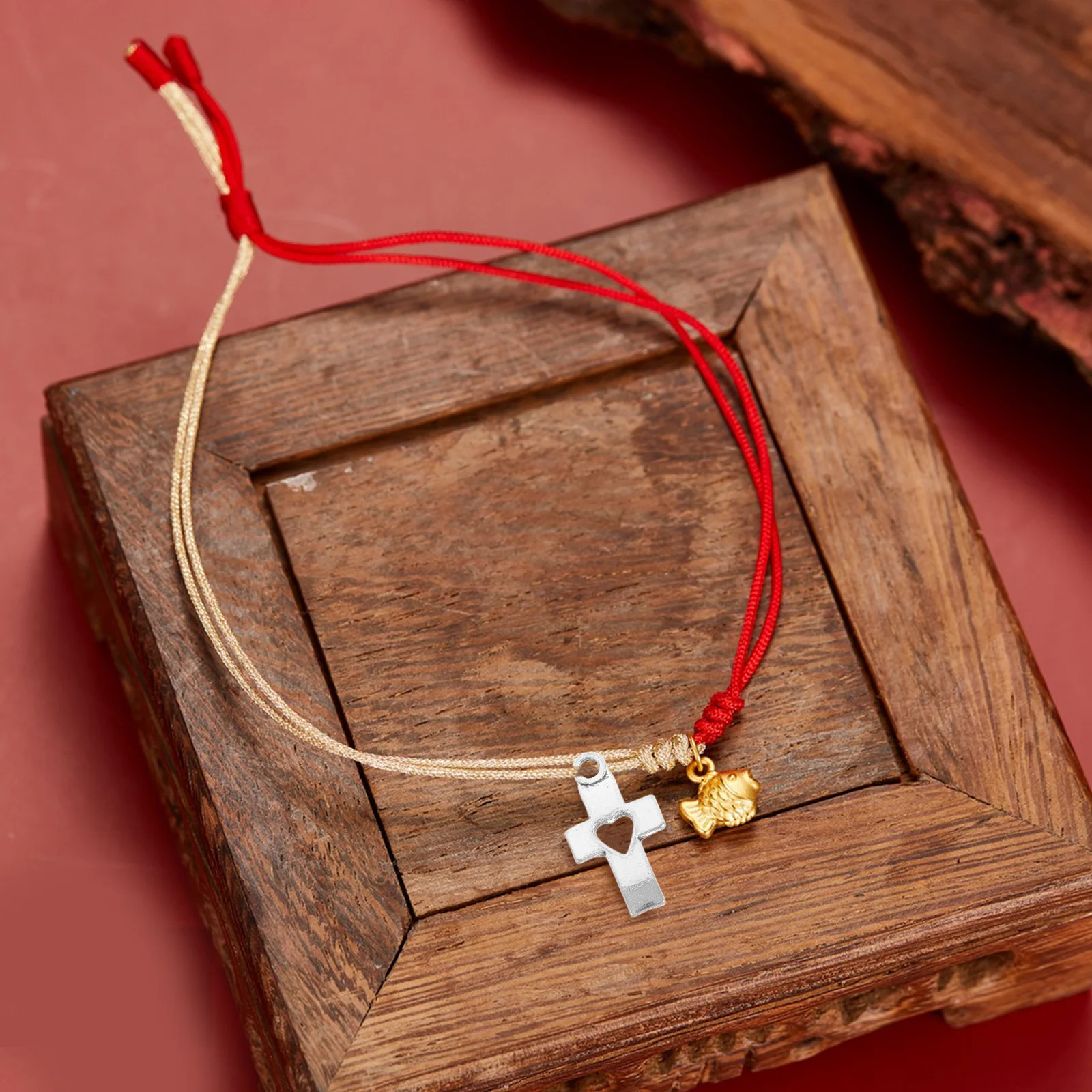 

50 Pcs Cross Pendant Jewellery Jewelry Charm Finding Charms for Making Earrings Bracelets Bulk Crosses