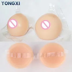 YONGXI Realistic Silicone Sexy Fake Breast With Transparent Shoulder Strap Huge Boobs For Mastectomy Drag or Sissy Cosplay