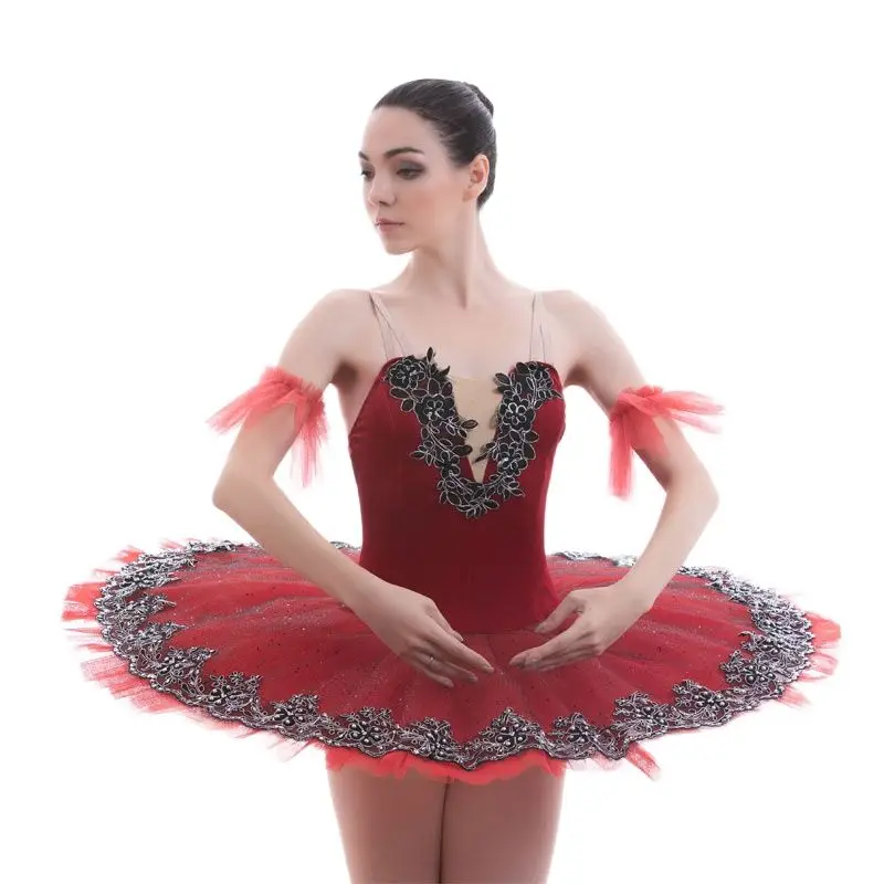 

BLL044 Red Velvet Bodice Pre-professional ballet tutu women and Girl Stage ballet costumes tutu ballerina Tutu Ballerrinas Tutu