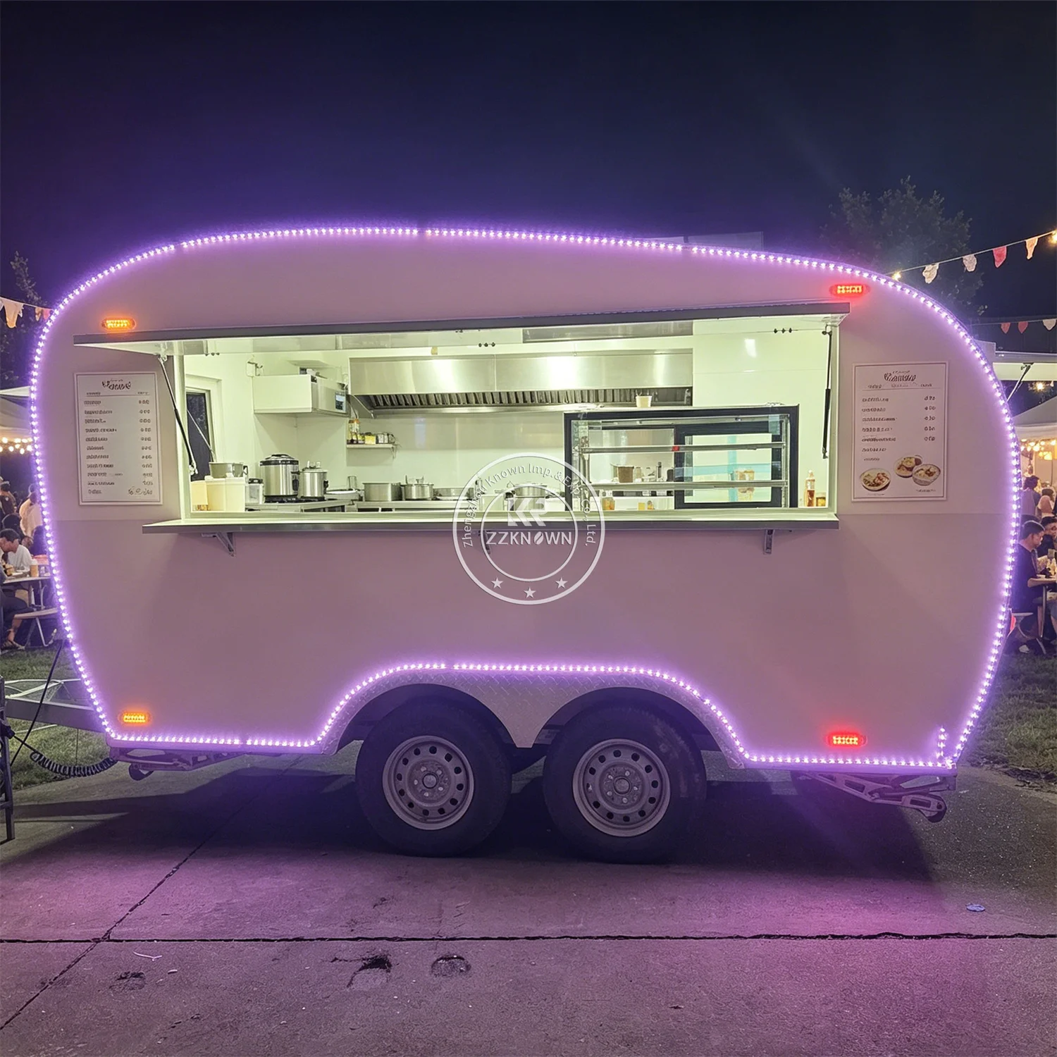 Concession Food Trailer Catering Snack Cart Street Mobile Ice Cream Truck Fast Food Truck Trailer With Full Kitchen