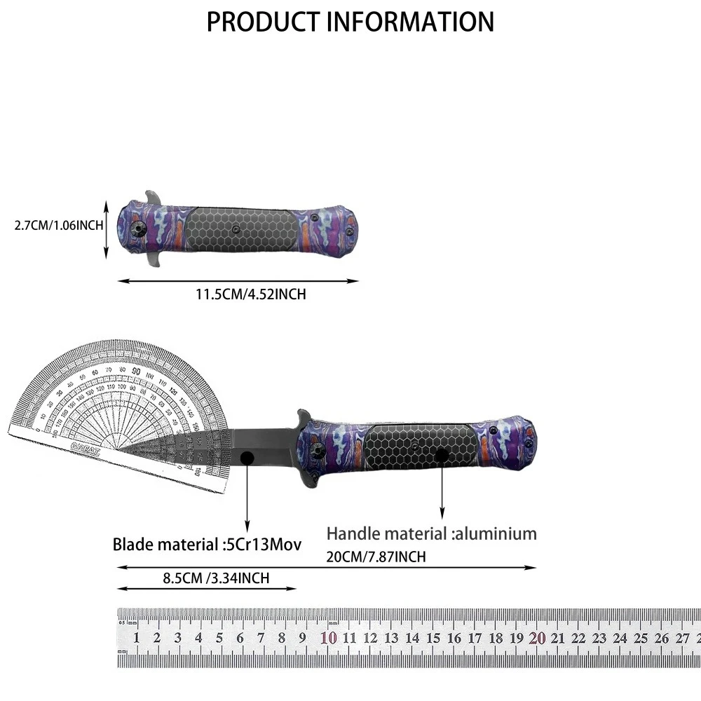 جديد جودة عالية DA145 جيب سكين للفرد 5Cr13Mov شفرة مقبض ألمونيوم التخييم سكينة سرفايفل EDC حمل سكينة للاستعمال الخارجي هدية