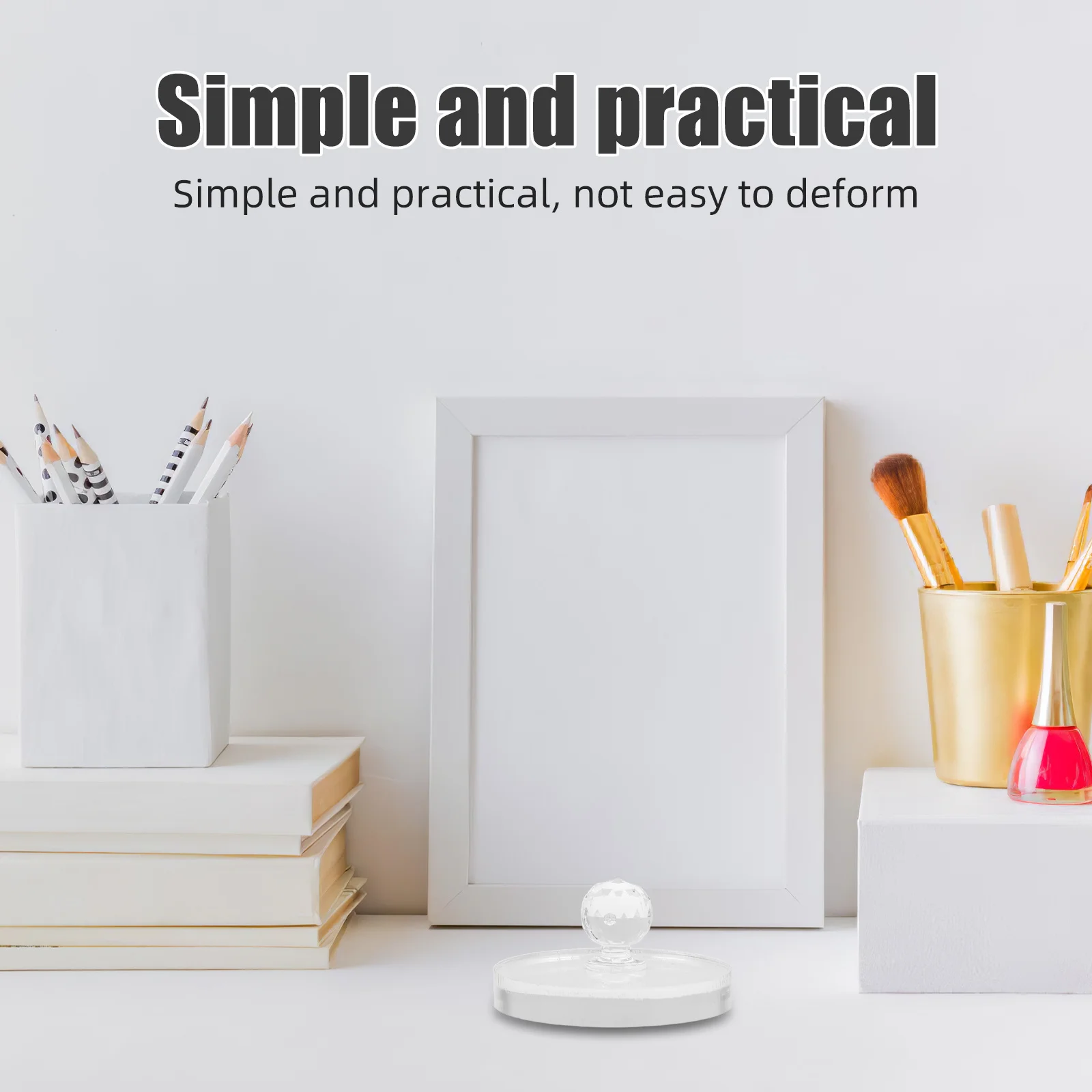 قطعتان من أداة ضغط البودرة - ختم ظلال عيون 2.24 بوصة لإصلاح هايلايتر حواجب أحمر الخدود - مكياج بلاستيكي قابل لإعادة الاستخدام #4