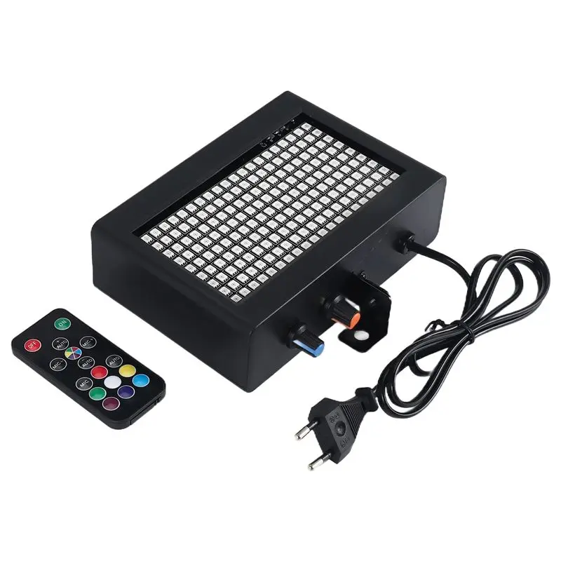 

Светодиодный стробоскоп WORTHOWN-180, 180 светодиодов, портативный, 35 Вт, RGB, с дистанционным управлением и звуковым управлением, регулируемая скорость стробирования, для сцены, дискотек, баров, вечеринок, клубов