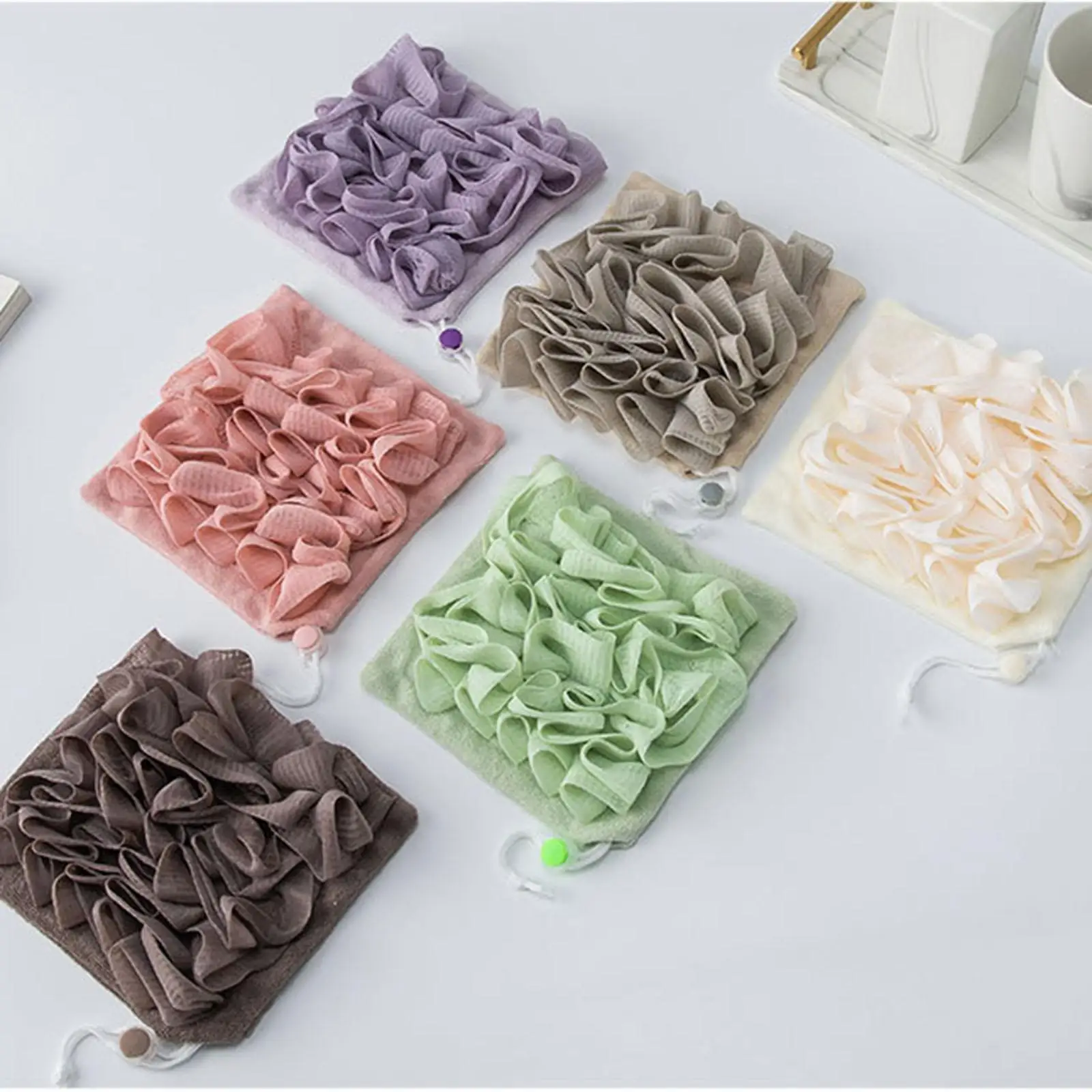 Bath Sponge Cleaning Brush Bathroom Accessories Bath Ball Sponge for Adults Children Deep Cleansing Body Skin Scrubbing Massage