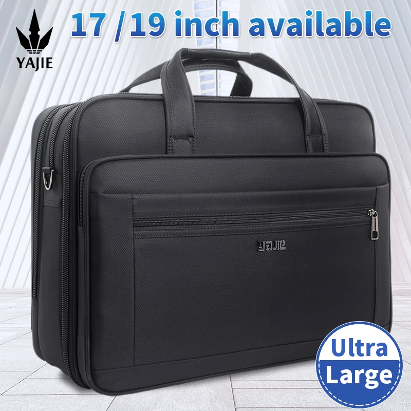 

Large Capacity Briefcase Bag Men Business Bag 14 inch 15.6 inches 17 19 Laptop Bag Shoulder Bags Canvas Handbags Messenger Bag