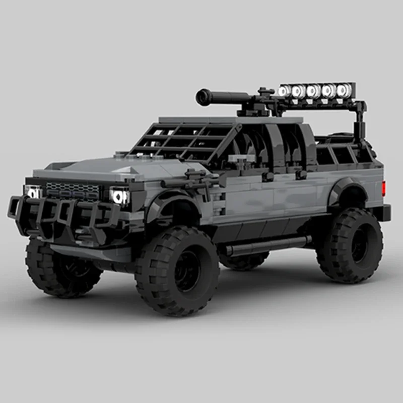 City Car Model Moc Building Bricks Apocalyptic F-150 Off-road Vehicle Technology Blocks Gifts Christmas Toys DIY Sets Assembly