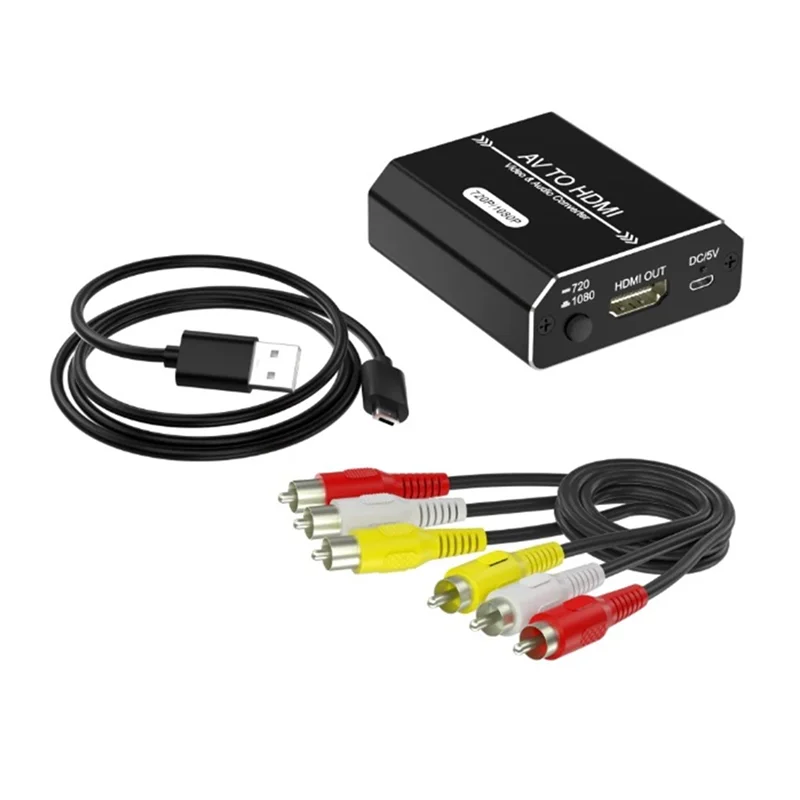 

A32T-RCA AV-адаптер HD 1080P Конвертер для кабеля для игровых консолей DVD-плееров