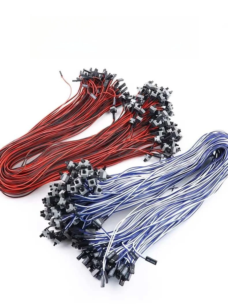 PC-Einschaltknopf-Dupont-Kabel, Computergehäuse-Knopf, Starttaste, Host-Schalterkabel, Neustart-Verlängerungskabel – Detail 3