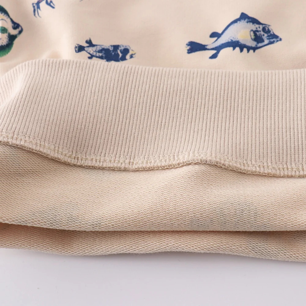 Jumping Meters Langarm-Sweatshirts mit Meeres-Tiermotiv für Jungen und Mädchen, 2–7 Jahre, Kinder-Sportshirt, Herbst- und Frühlingskleidung – Detail 7
