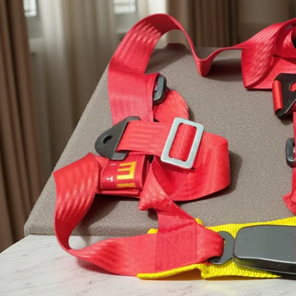 Racing 4 Points M.O Seat Belt 2Inch Drift JDM Car Safety Belt Harness Simple Snap-Buckle Style Rally Seat Belt Strap