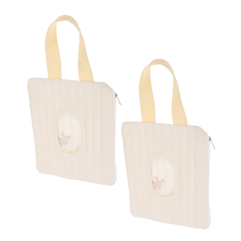 

2Pcs Refillable Wipes Holder Travel Portable Wet Dry Container Wipe Dispenser Bathroom Nursery