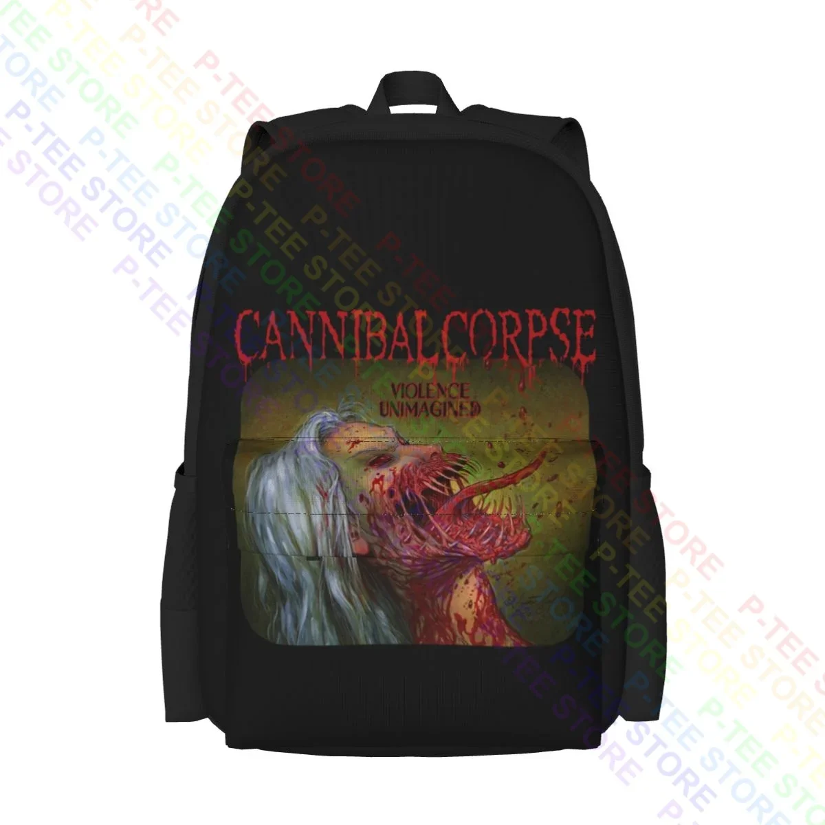 Cannibal Corpse Cd Cvr Violence Unimagined Large Capacity Backpack Print Beach Bag Sports Style Clothes Backpacks