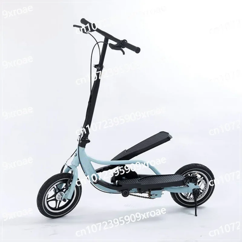 Air Wheel Double Pedal Scooter with Aluminum Alloy Frame & Disk Brake 12 Inch