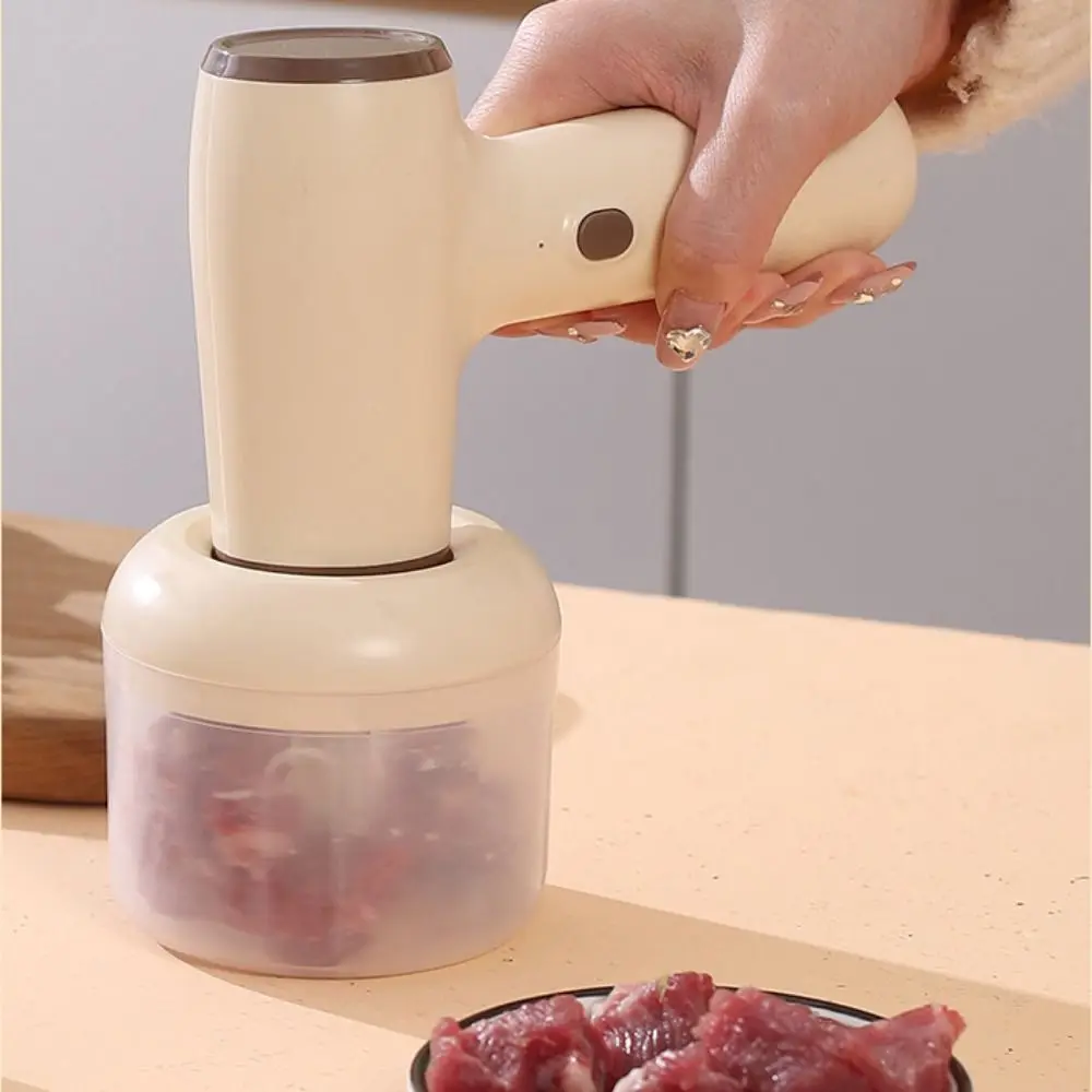 Picadora de Ajo Eléctrica de Material Duradero, Fácil de Limpiar, Diseño Inalámbrico, Herramienta de Cocina Multiusos, Ahorra Tiempo, Motor Potente
