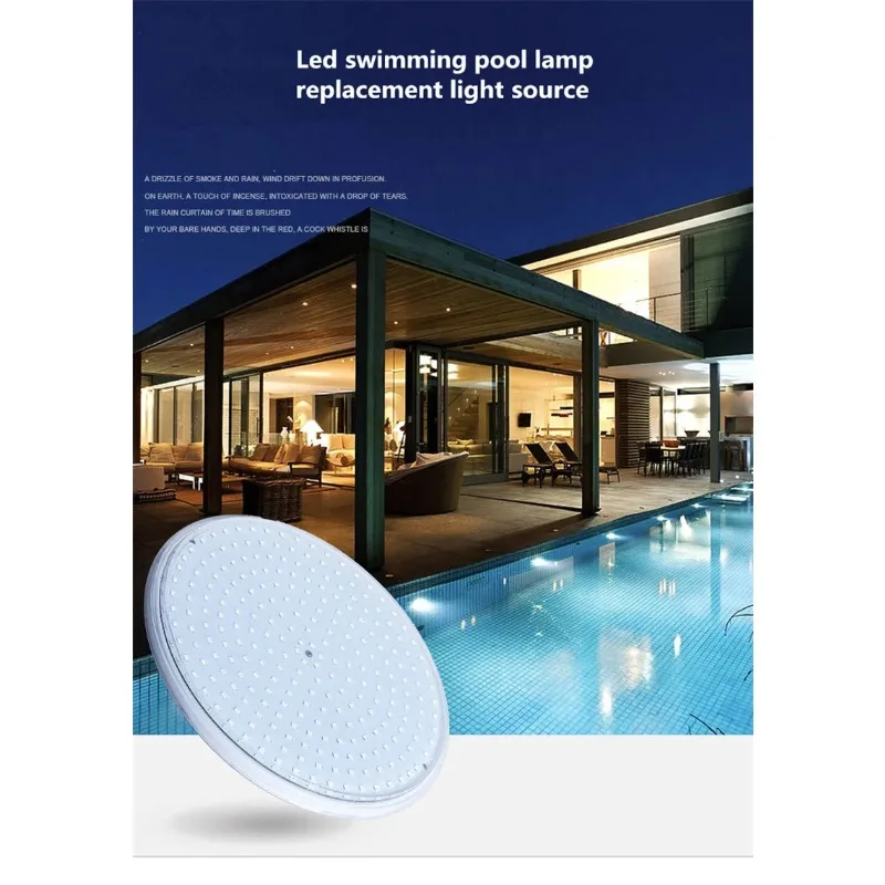 IP68 18W 35W Swimming Pool Light PAR56 Resin Filled Light AC12V Underwater Light RGB with RC Warm and Cold Without RC