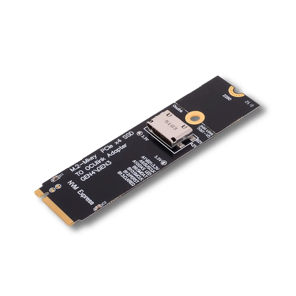 ADT-Link PCIe 5.0 X4 to OCuLink Expansion Card for Laptop External Graphics Card  M.2 NVMe To SFF8612 Oculink EGPU Adapter Card