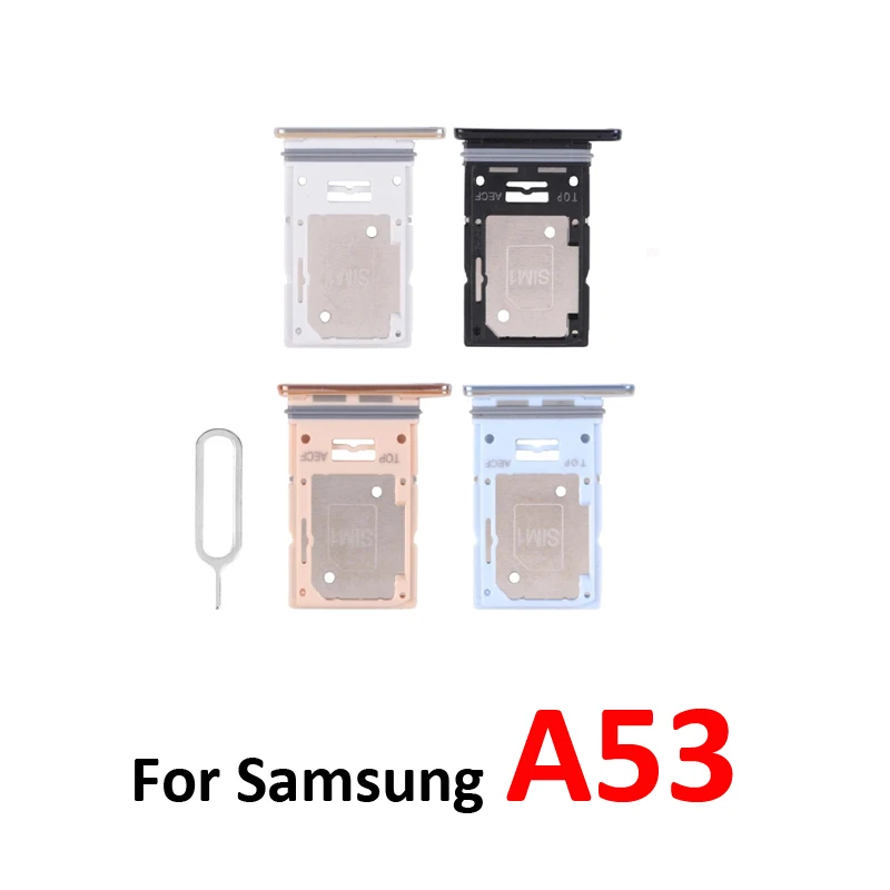Para Samsung Galaxy A53 5G A536 A536B Bandeja de SIM Nueva con Ranura para Micro SD Compartimiento Repuesto Negro 3