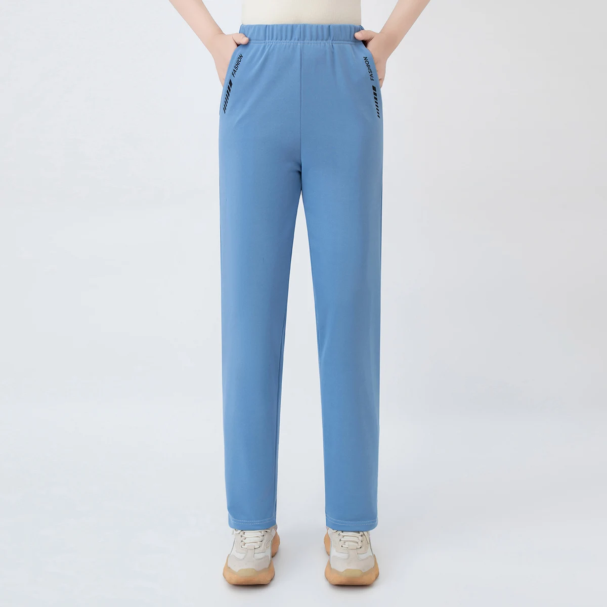 Herbst Neu 7-Farben Lässige Vielseitige Damenhose Bequeme Sportliche Hose mit Taschen Jogginghose für Teenager Gerade Hose – Detail 10