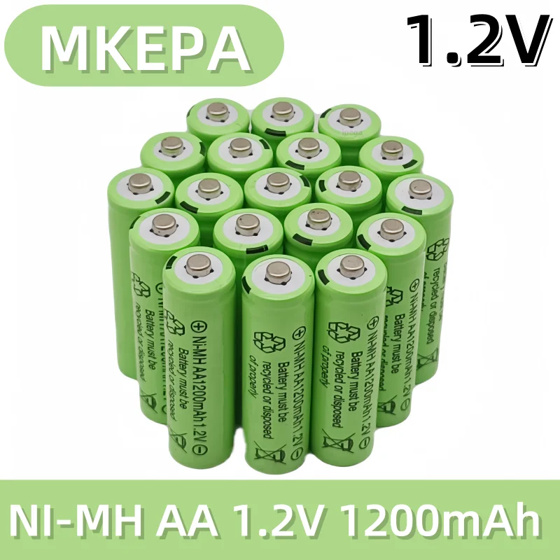 New AA 1.2V 1200mAh battery Ni-MH lpega rechargeable battery for Toy Remote control Rechargeable Batteries AA 1.2V battery