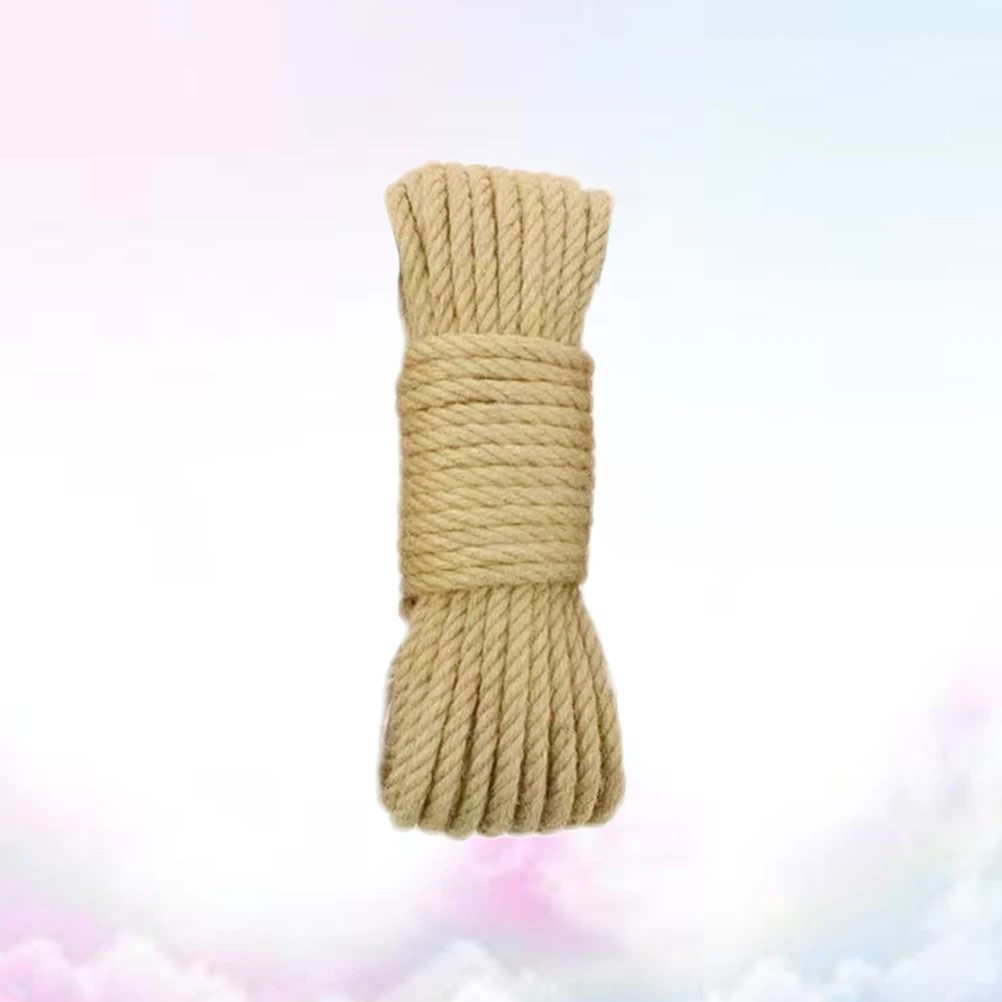 

30M Diameter 12mm Hemp Rope Natural Thick Jute Hemp Rope Strong String Craft Twine for DIY Arts Crafts Christmas Gift Packing