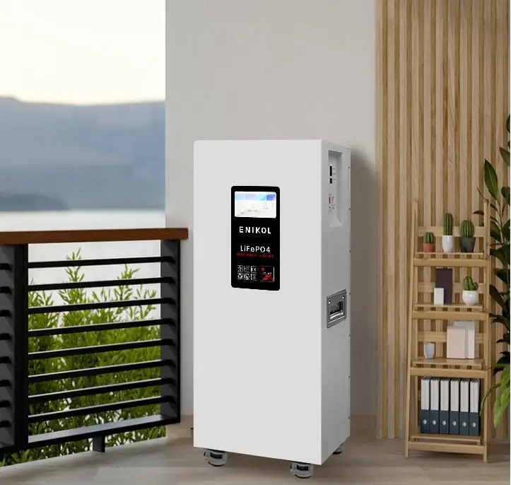 15KWH 51.2V 300AH LiFePO4 Battery, Touch Screen Wheeled 15KW Solar Battery Home Storage System