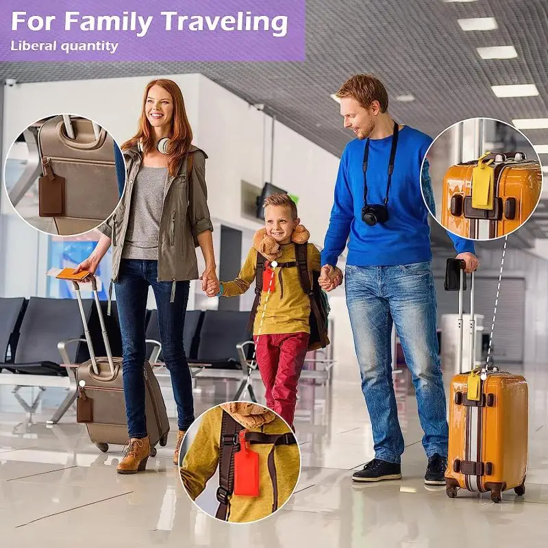 أحدث بو الأمتعة علامة ضوء لينة إكسسوارات السفر السفر اللون طائرة الأمتعة علامة الصعود تمرير حقيبة العلامة بولي Leather الجلود