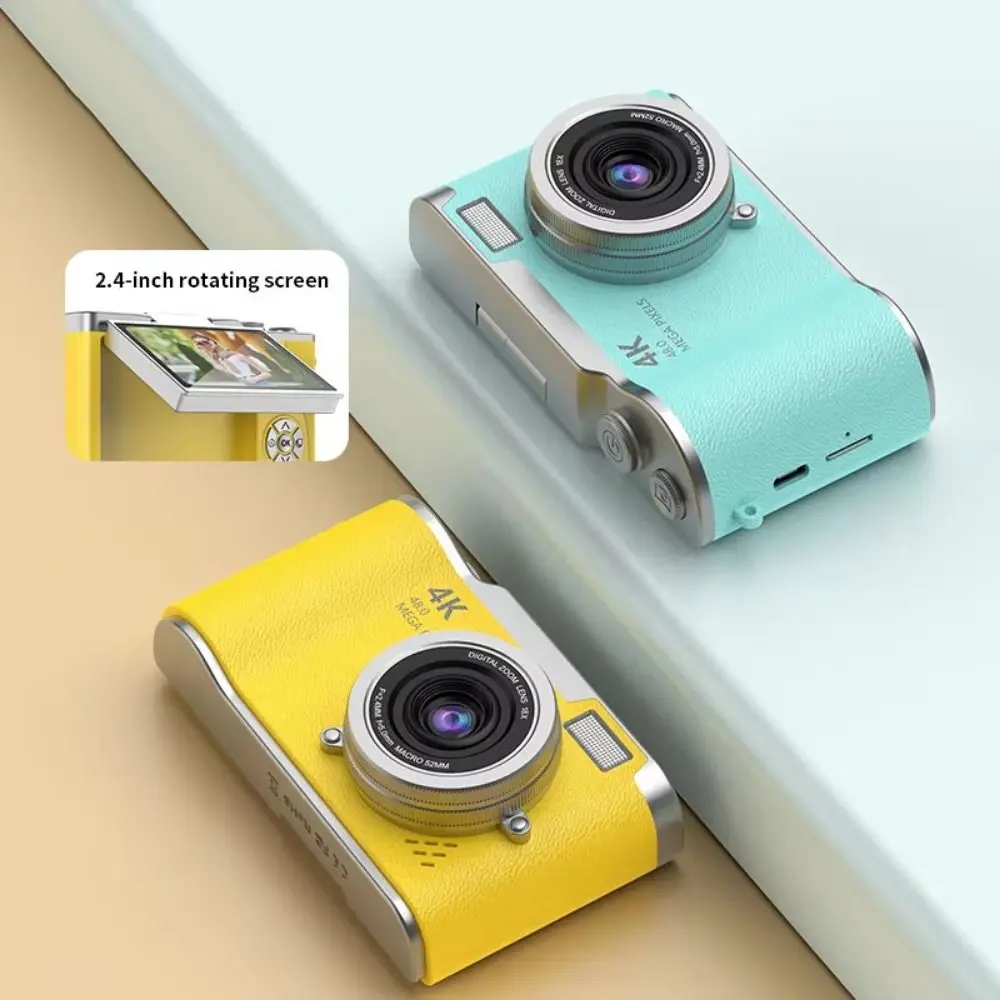 

High-Definition HD Digital Camera 4K 48MP 8X Digital Zoom Video Camcorder CCD with Hanging Straps Led Flash Light