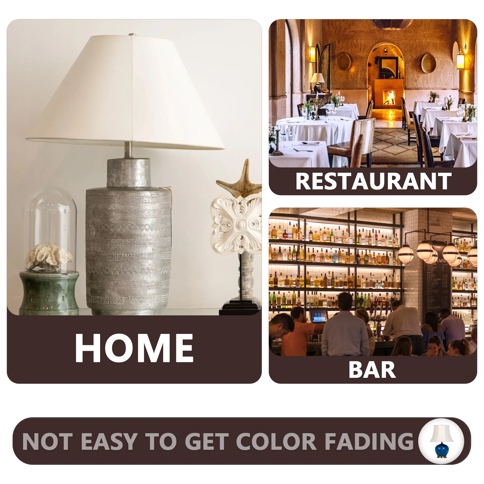 

2Pcs Zinc Alloy Table Light Horn Frame Decorative Head Lamp Knob Screw Finial Black Metal Durable Easy Installation for Table