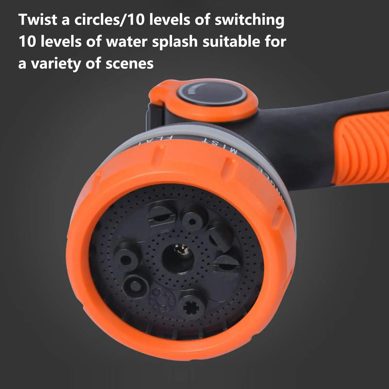 

Garden Hose Nozzle Sprayer Head High Pressure Car Washing Cleaning Tool Heavy Duty Rust-Proof Multi-functional Washer Wand