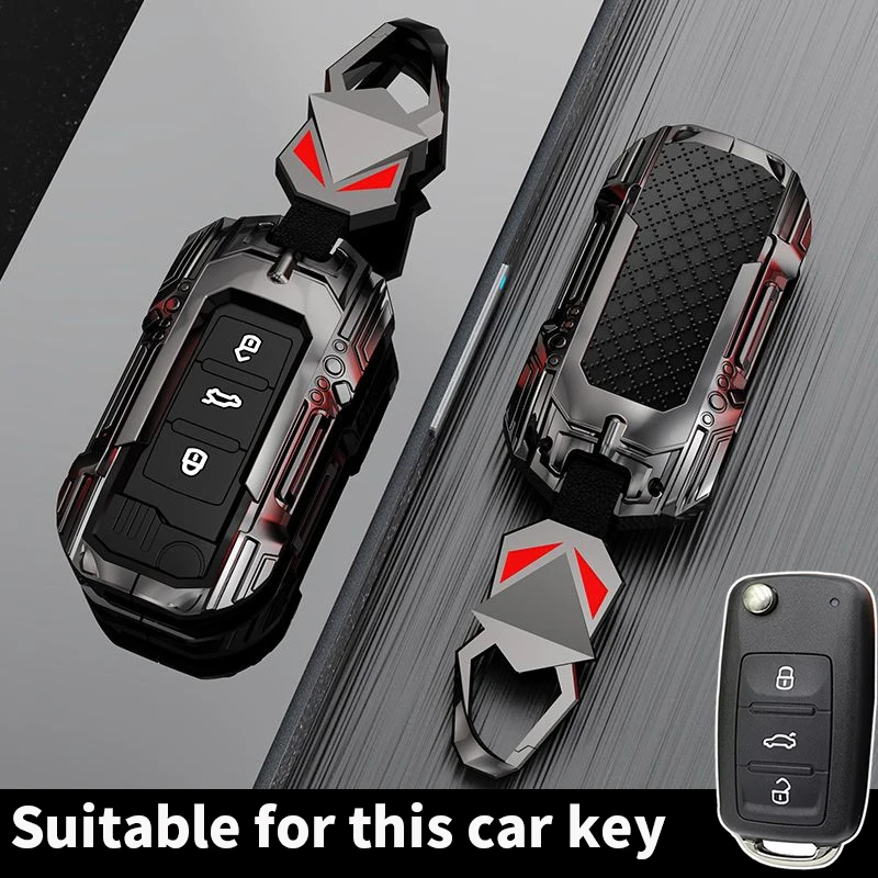 Zink-legierung Auto Schlüssel Fall Abdeckung Für VW Volkswagen Polo Tiguan Passat B5 B6 B7 Golf 4 5 6 MK6 Jetta Lavida für Skoda Octavia