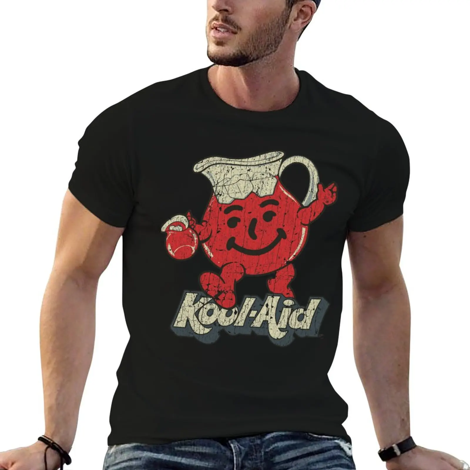 

Kool-Aid Man Essential . T-Shirt black cotton t-shirt plain for man package t shirts for man pack cotton T-Shirt